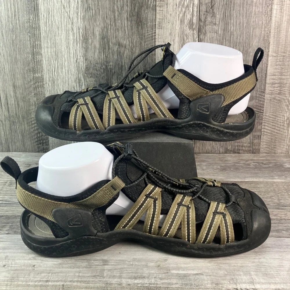 KEEN  Drift Creek H2 Mens 11  Hiking Sandals Olive Green Black 1026123
